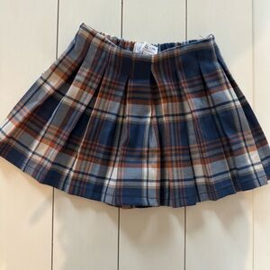 Zara toddler girls pleated plaid skirt